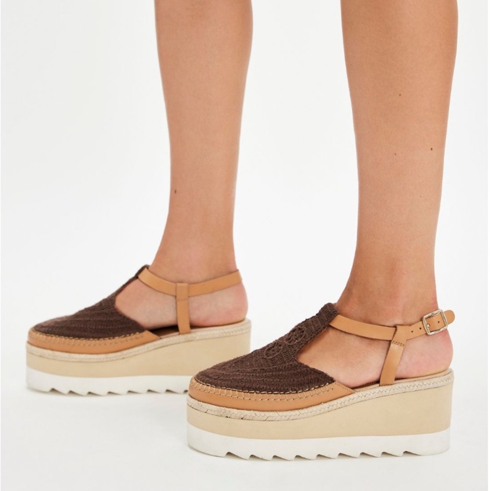 Free People Morning in Mykonos Espadrille Platforms Size 8 - Picture 2 of 14